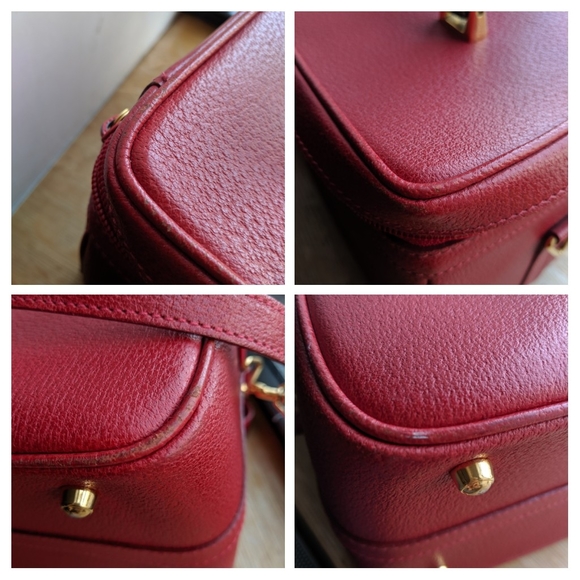 Gucci vintage bamboo vanity in red. RARE - Picture 4 of 11